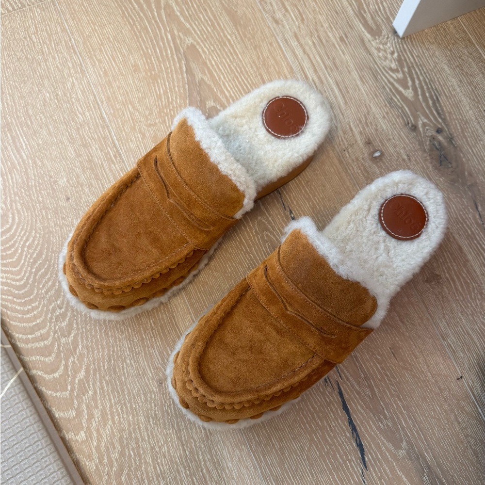 Men's Suede Moccasin Slippers - Brown